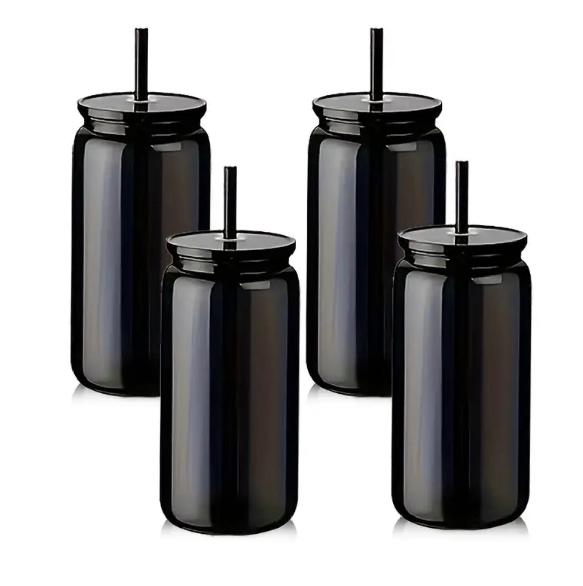 16oz Black plastic cup