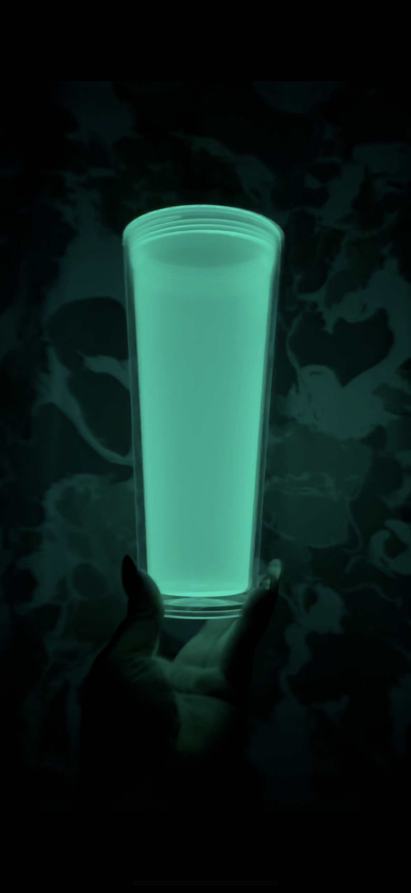 24oz GLOW snow globe cup