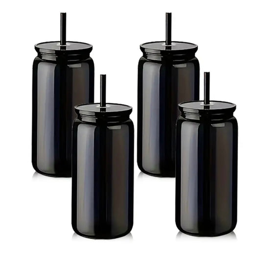 16oz Black plastic cup